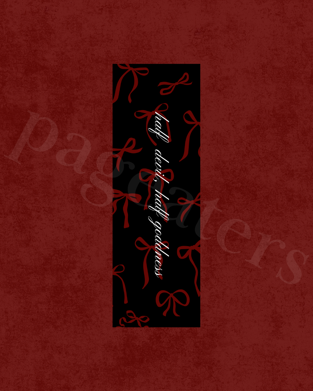 Dark Feminine Era-- Quote Bookmark Set