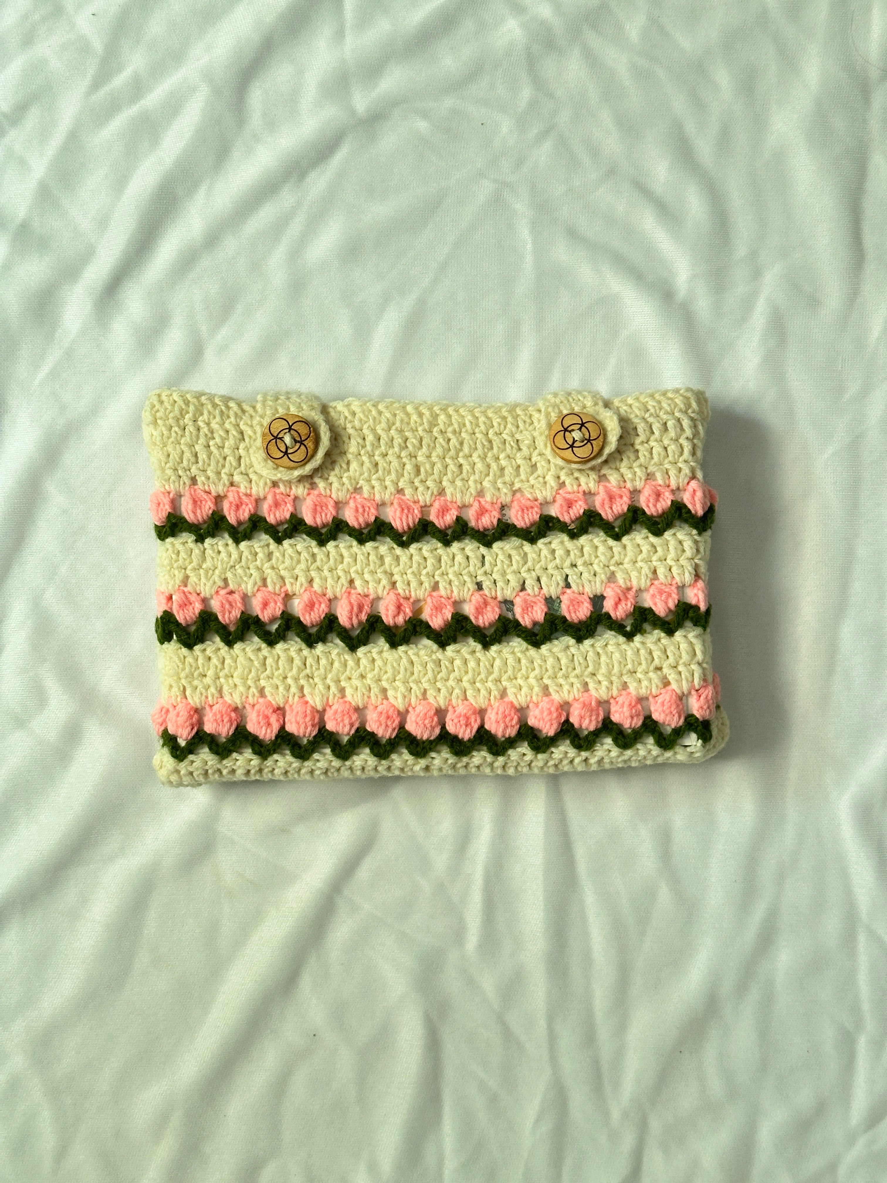 Tulip Crochet Book sleeve