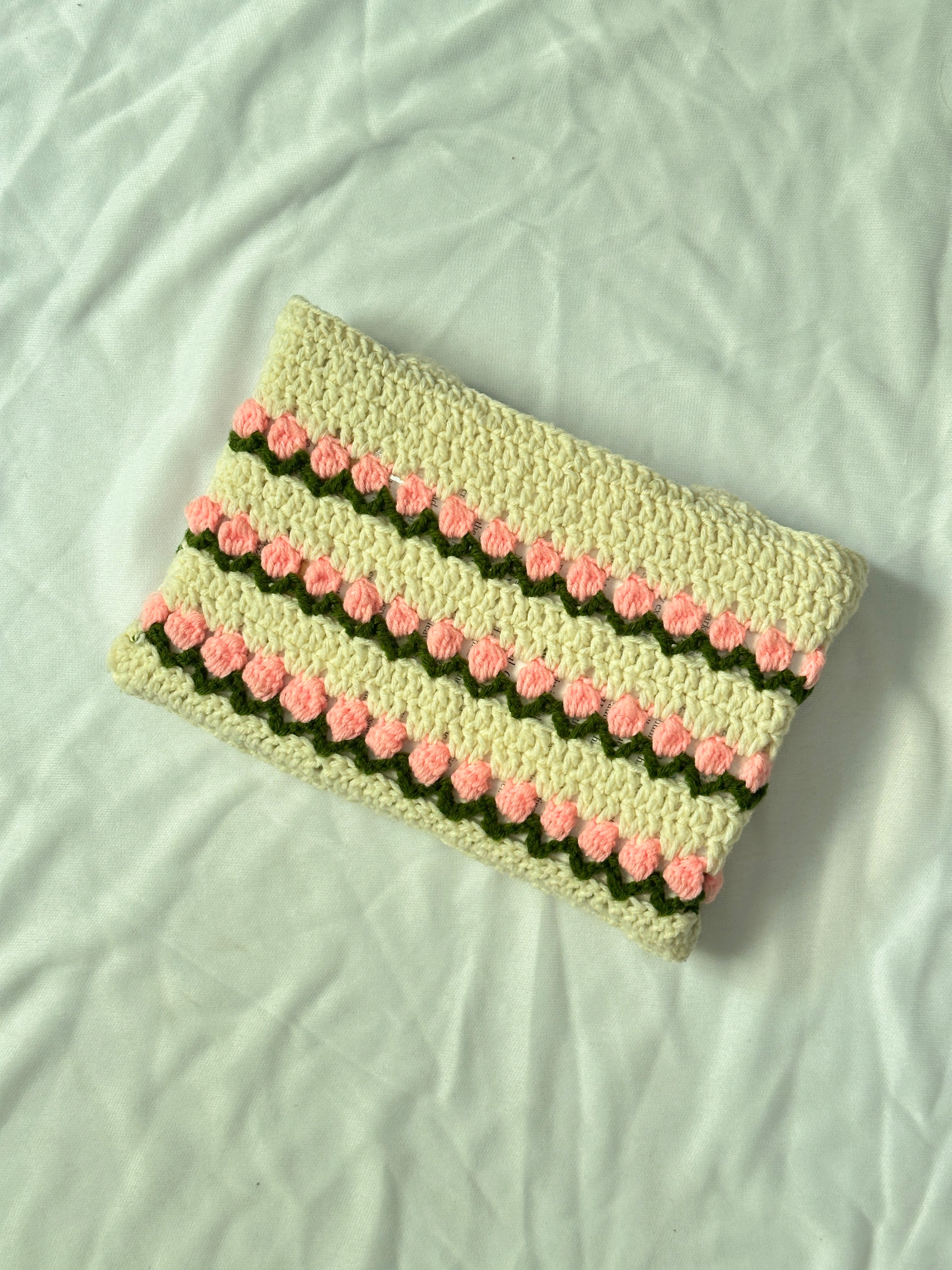 Tulip Crochet Book sleeve