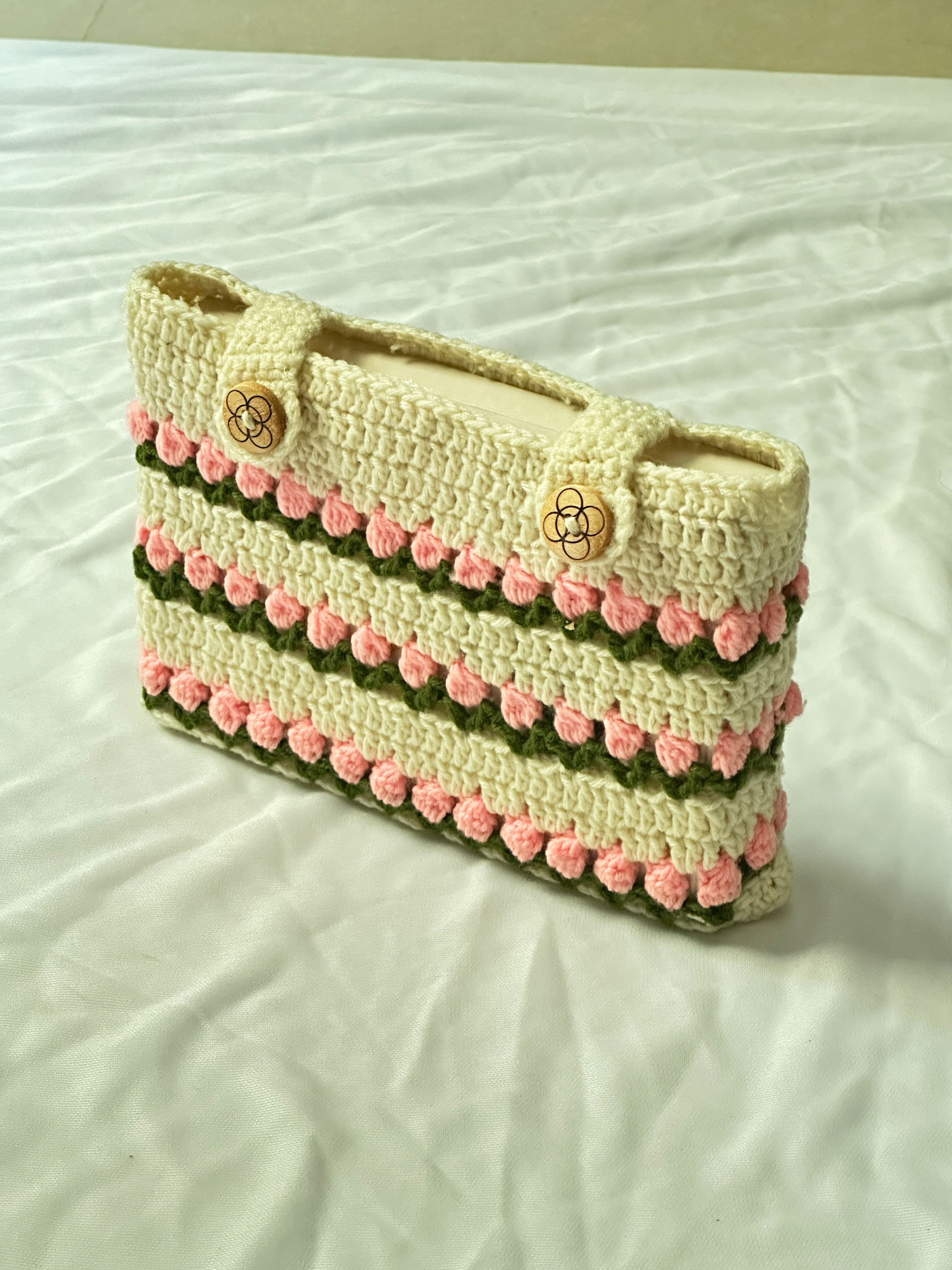 Tulip Crochet Book sleeve