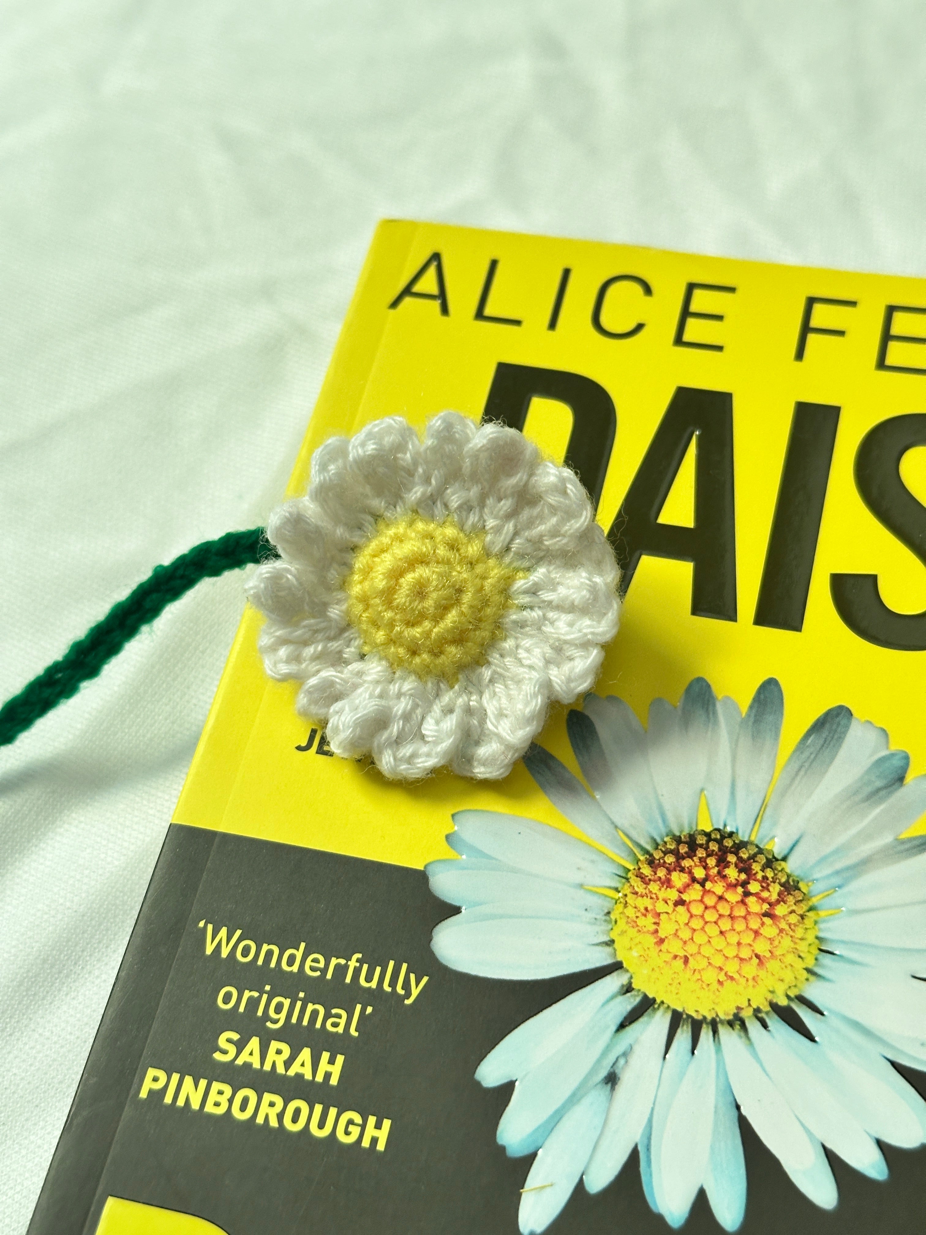 Daisy Crochet Bookmark