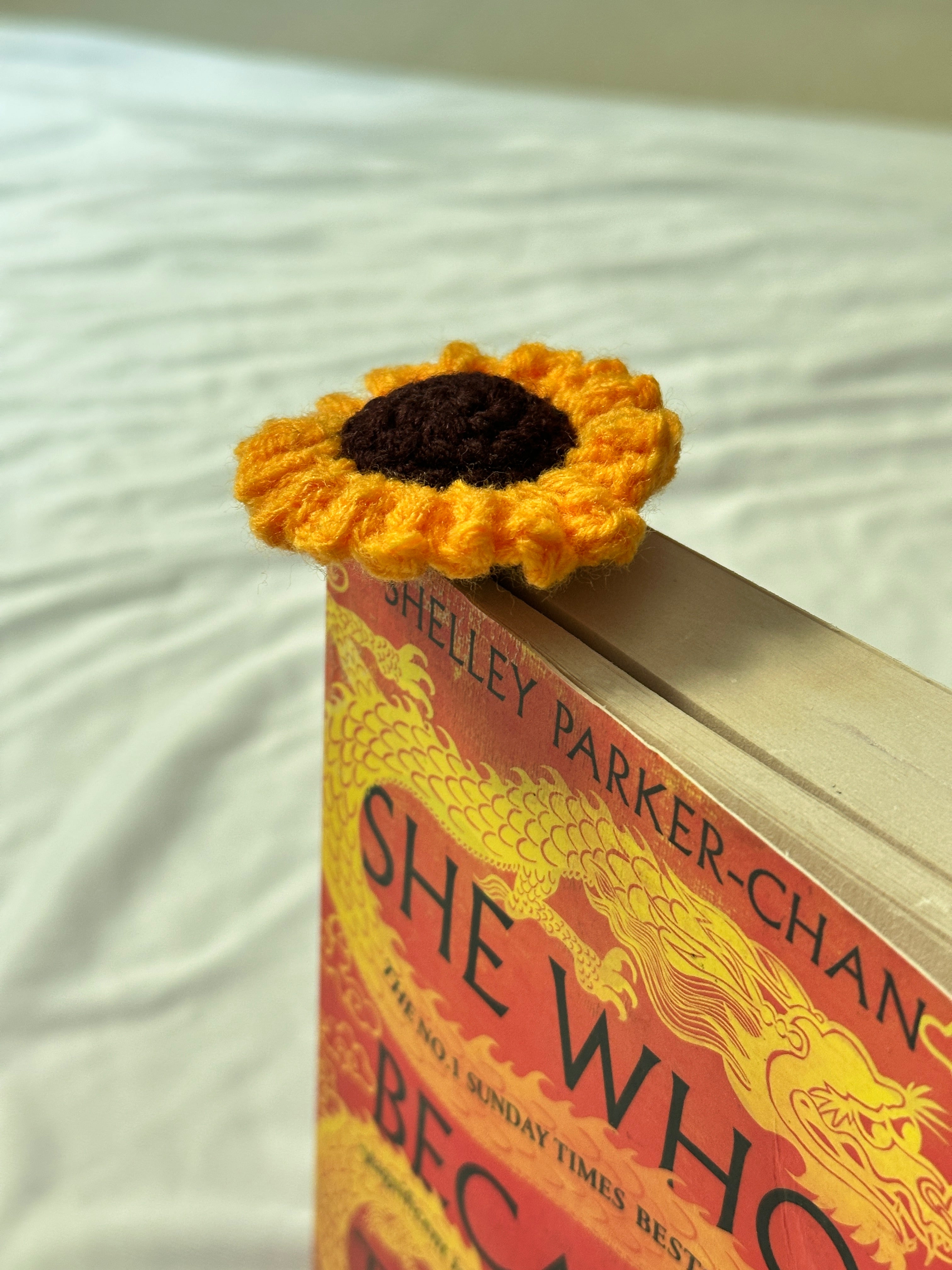 Sunflower Crochet Bookmark