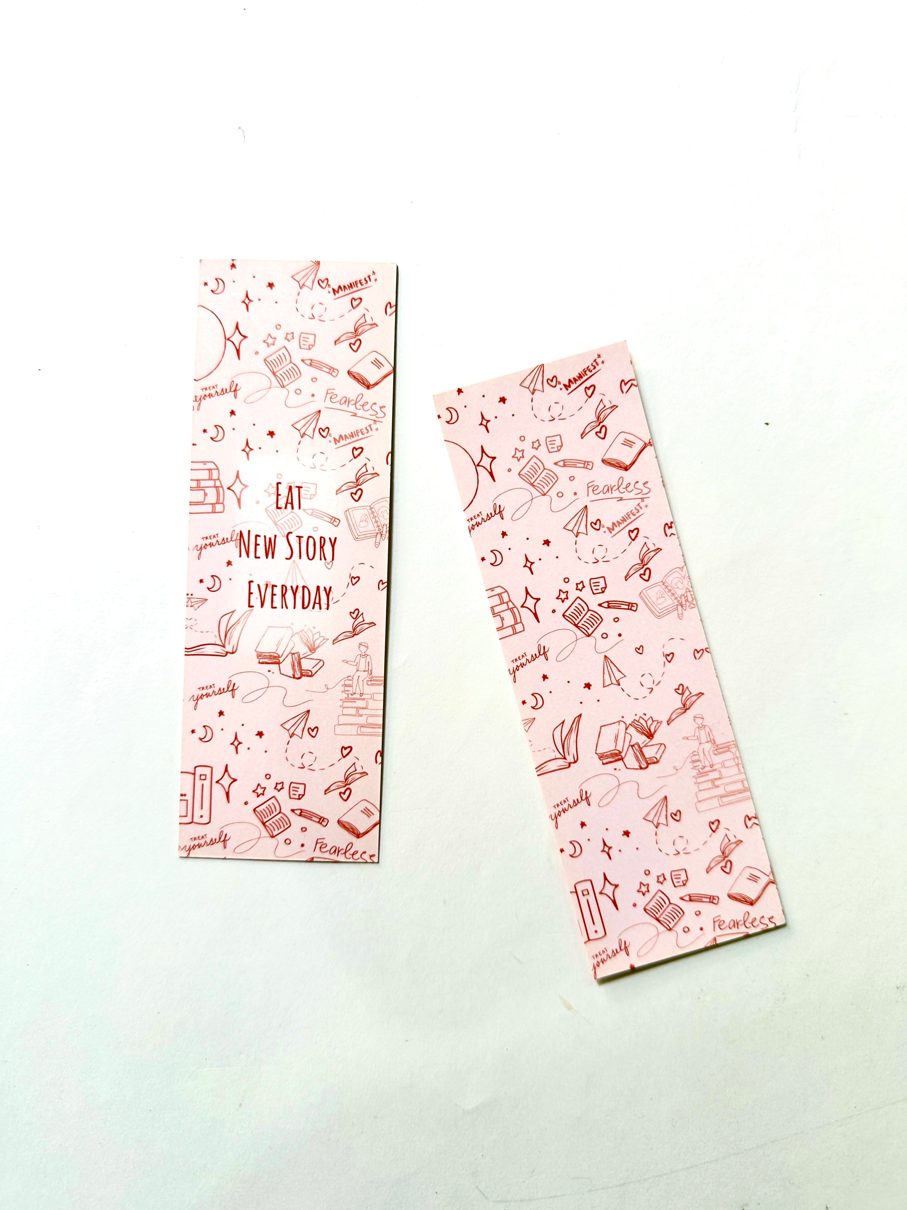 Brand Bookmark - Eat New Story Everyday - Light